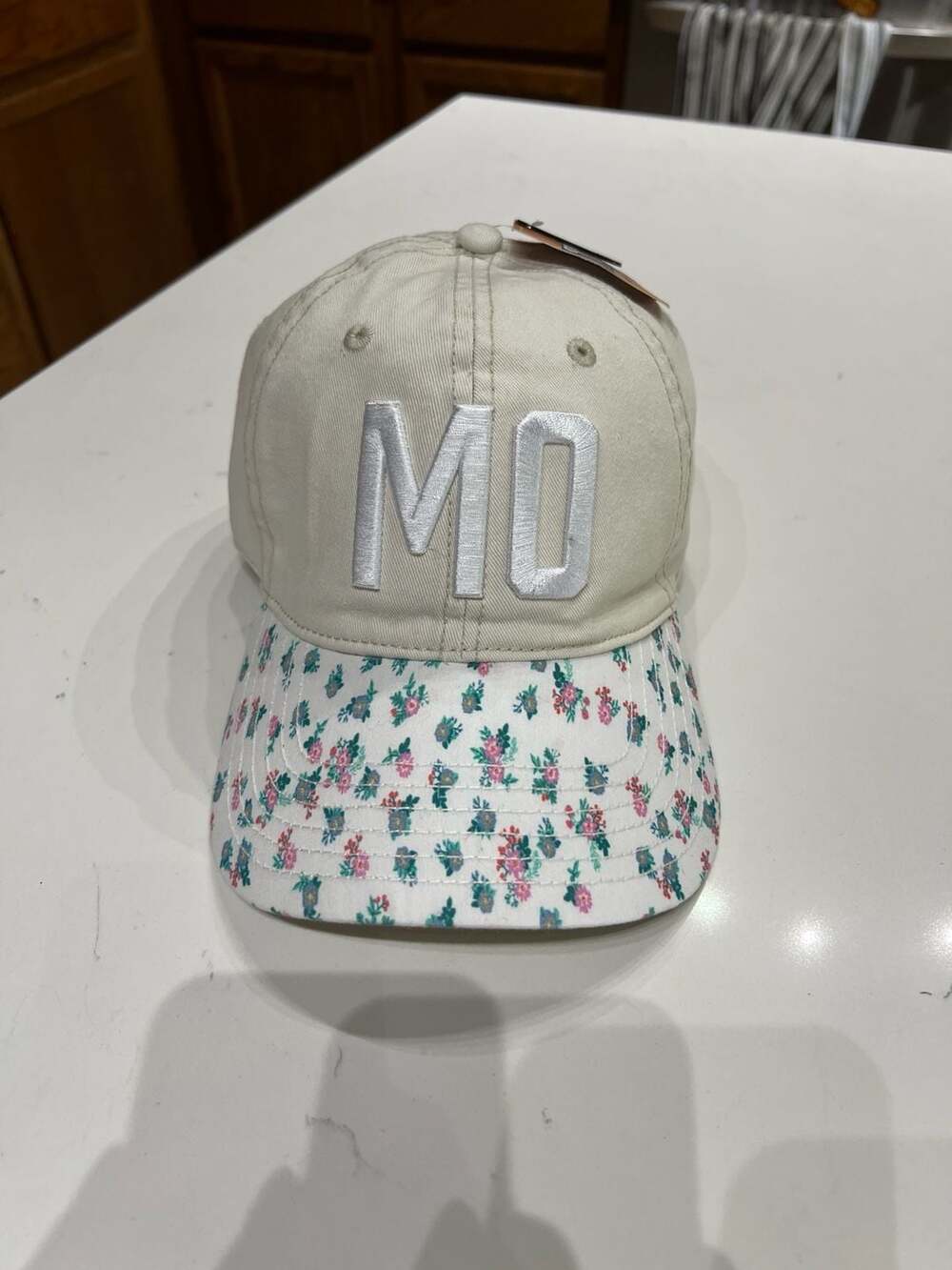 Home Free Missouri MO Floral Pattern Brim Baseball Cap